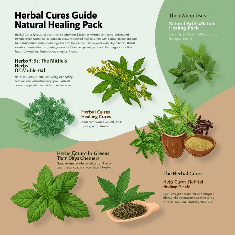 Herbal Cures Guide Natural Healing Pack - Holistic Health & Self-Defence E-Book for Wellness Enthusiasts