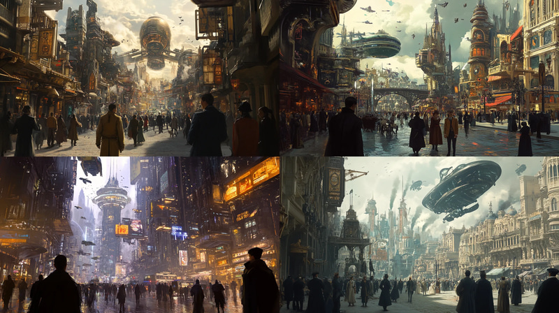 Time Travel & Alternate Realities Multiple Worlds Intersecting - Immersive Sci-Fi Cosmic Art for Futuristic and Outworldly Creations