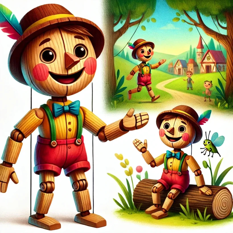 20+ Pinocchio CDR Clipart Collection - Whimsical Cartoon Illustrations for Creative Fun and Playful Designs