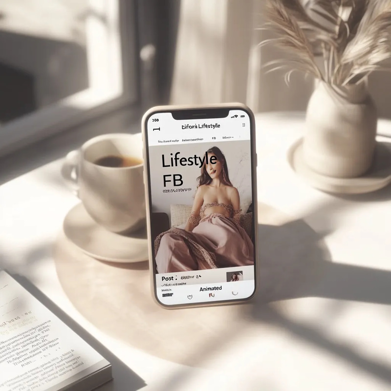 Editorial Lifestyle FB Post - Animated - Premium Animated Social Media Templates for Engaging Facebook Campaigns
