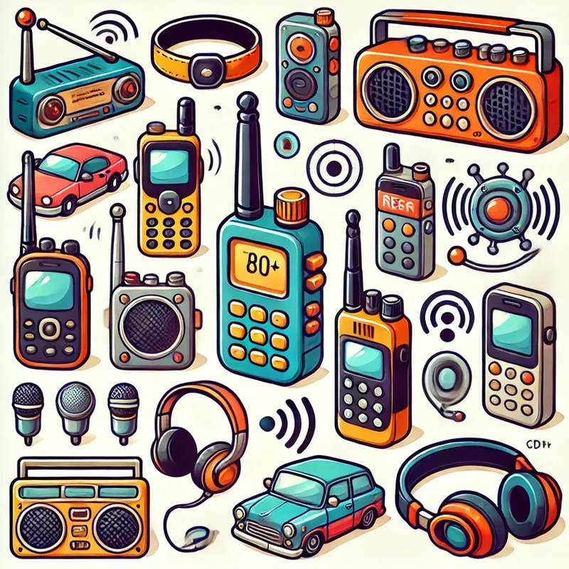 80+ Communication Devices Vector Set - CDR Cartoon Pack - Playful Tech & Sci-Fi Vectors for Designers and Creators