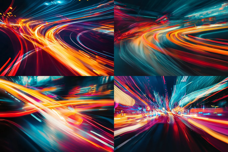 Experimental Photography Abstract Visual Flow - Contemporary Photographic Wall Art for Artistic Spaces and Creative Interiors