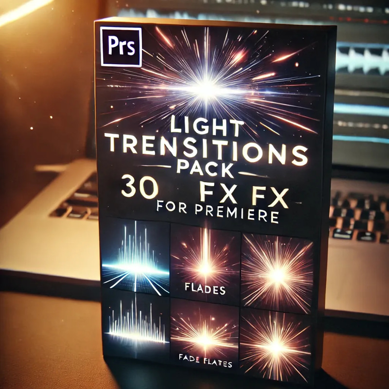 Light Transitions Pack - 30 FX for Premiere - Cinematic Light Effects for Dynamic Video Editing and Creative Filmmakers