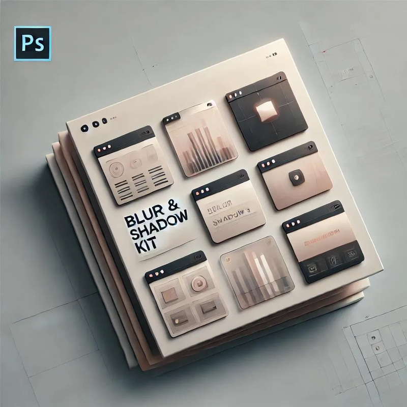 Shadowify 2 Blur & Shadow Kit - Professional Photoshop Actions for Enhanced Depth and Soft Shadow Effects