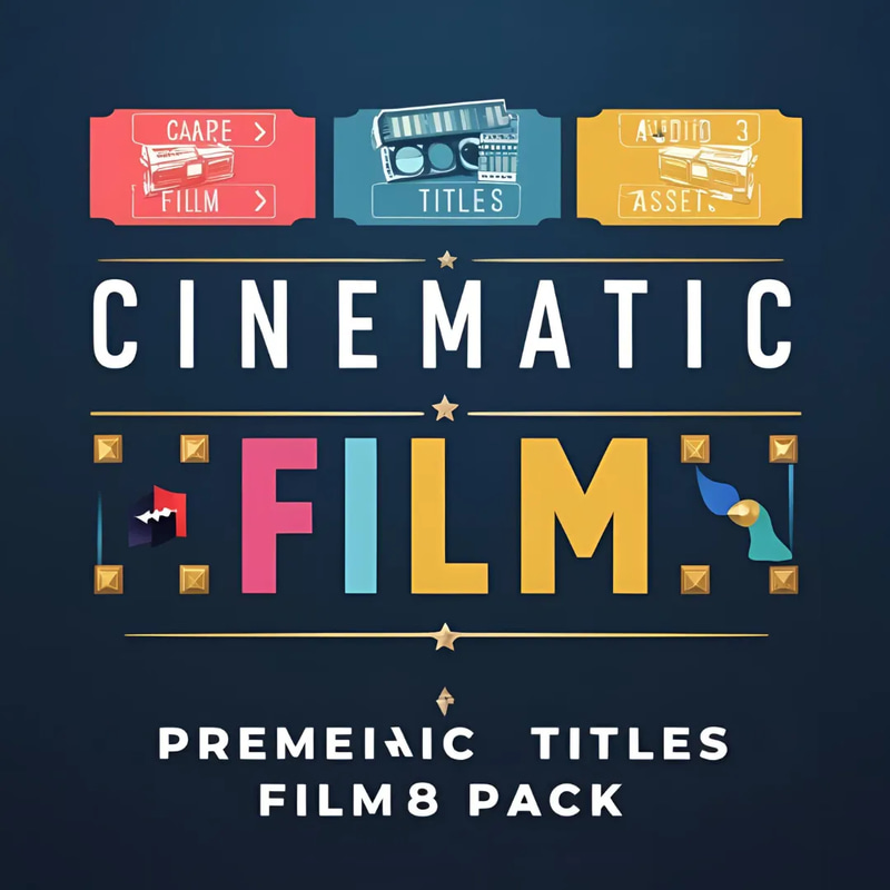 Cinematic Titles Premiere Film Pack - Dynamic Video Title Templates for Filmmakers and Content Creators