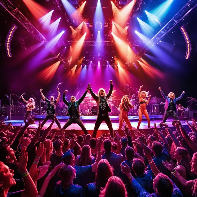 Live Concert Crowd Scene - Dynamic Stock Video for Event Creators and Multimedia Projects