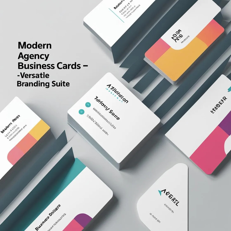 Modern Agency Business Cards - Versatile Branding Suite for Professional and Creative Business Identities