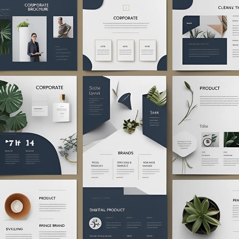 Corporate Brochure Template - Elegant Layout - Professional Marketing Design for Business Promotion and Brand Elevation
