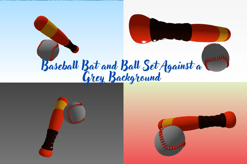 Baseball Bat and Ball Duo - High-Detail 3D Printing Models for Sports Enthusiasts and Designers