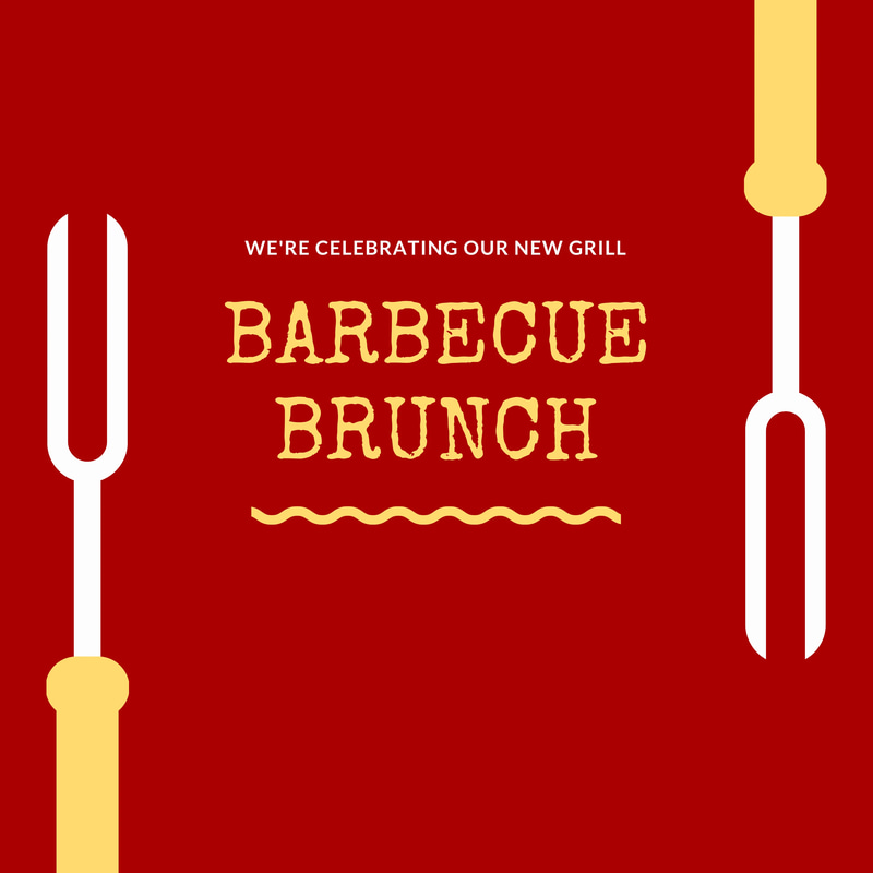 Grill Fork BBQ Party Invitation - Stylish Food-Themed Invitation for Casual BBQ Events and Gatherings