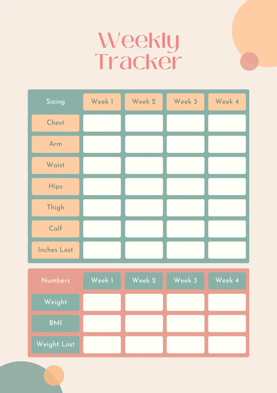 Body Measurement & Fitness Tracker - Clean Format - Streamlined Fitness & Health Tracking Templates for Professionals and Enthusiasts