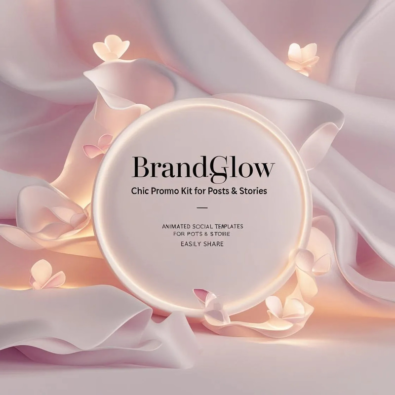 BrandGlow Chic Promo Kit for Posts & Stories - Animated Social Media Templates for Stylish Brand Promotion and Engagement