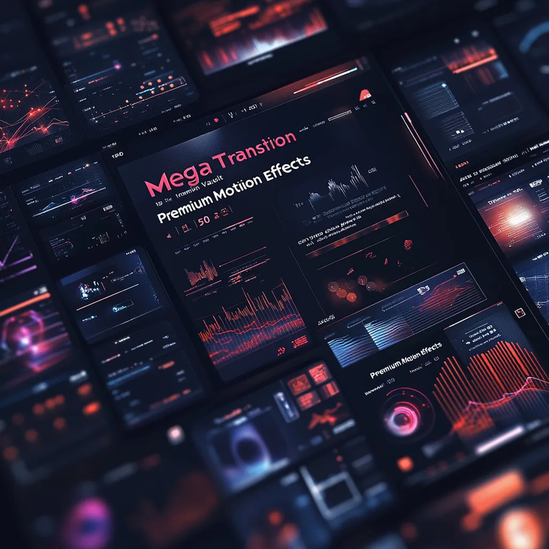 Mega Transition Vault - 150 Premium Motion Effects - Cinematic Motion Graphics for Dynamic Video Editing and Creative Storytelling