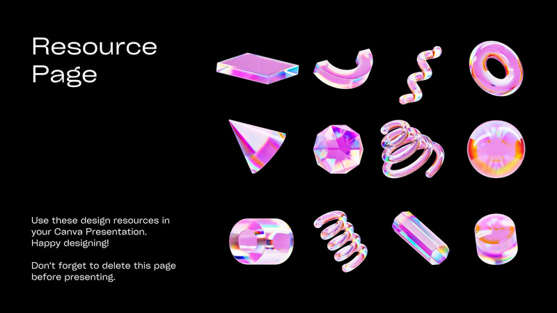 Neon Pop 3D Strategy Deck Presentation - Vibrant Business Proposal Templates for Engaging Corporate Communications