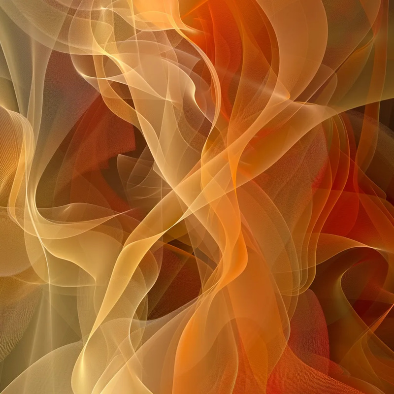 Digital Abstract Warm Gradient Composition - Immersive Contemporary Abstract Art for Creative Projects and Modern Decor