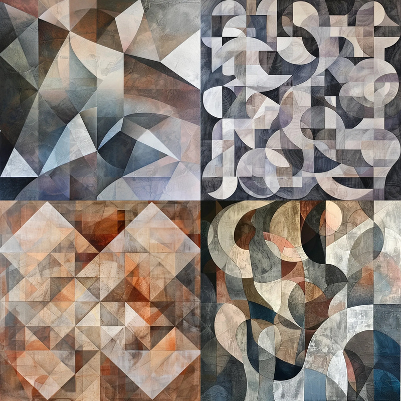 Geometric Abstract Intricate Tessellation - Modern Geometric Abstraction Art for Creative Designers and Visual Projects