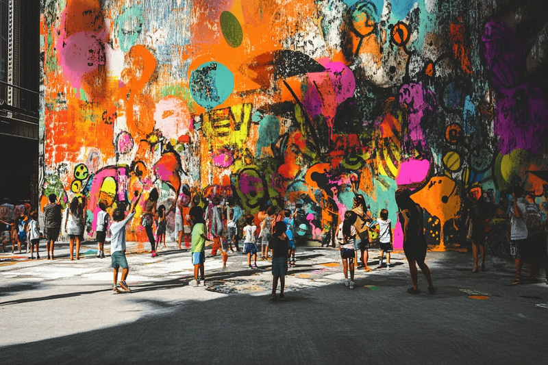 Community Graffiti Project - Interactive Urban Art for Engaged Public Spaces and Creative Communities