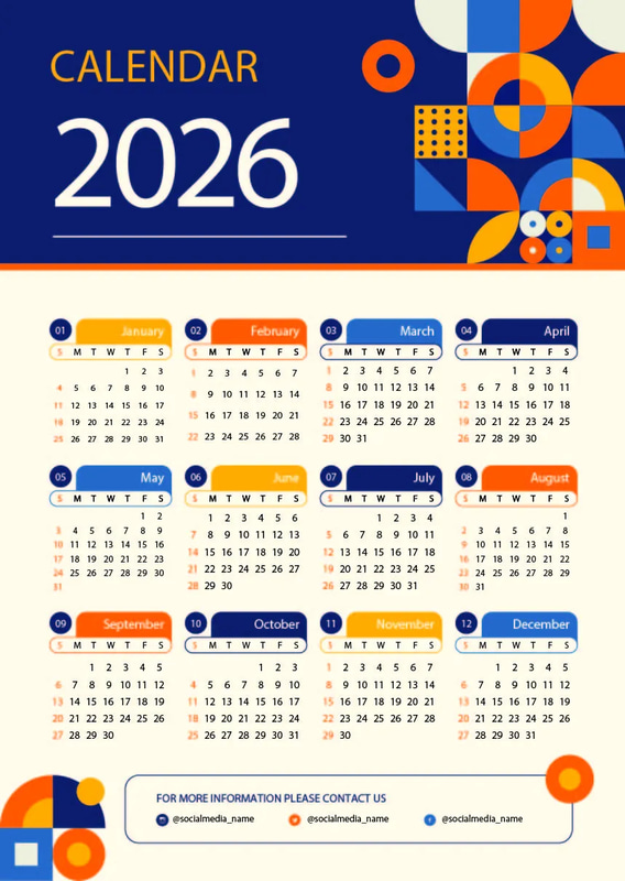 2026 Calendar Flyer & Poster Template - Modern Marketing Layouts for Business and Promotional Use