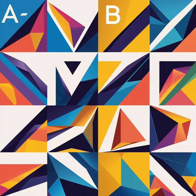 A-Z Geometric Logo Templates - Bold & Angular Identity Designs - Premium Branding Assets for Creative Professionals and Businesses