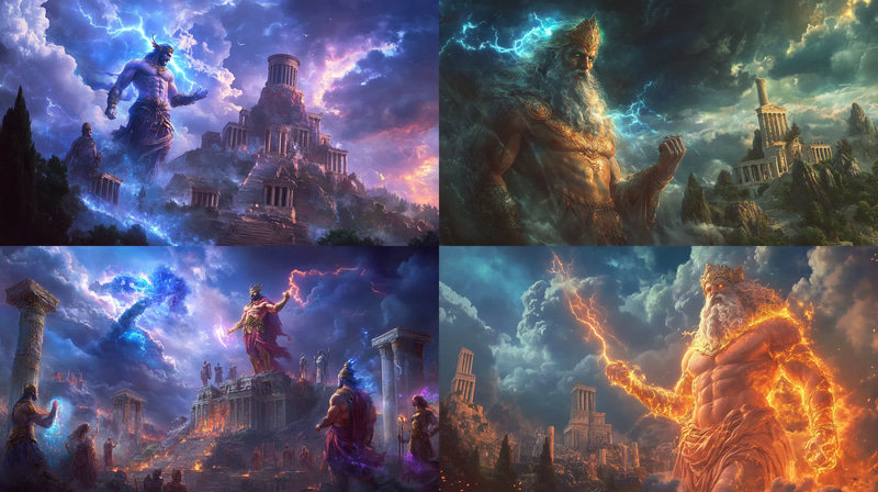 Olympus Gathering Divine Council - Mythological Fantasy Art for Creative Storytelling and Epic Visuals