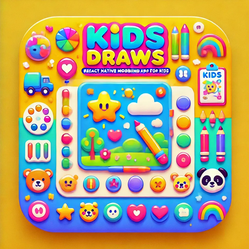Kids Draws - React Native Mobile Drawing App for Kids - Creative, Intuitive Drawing Experience for Children & Families