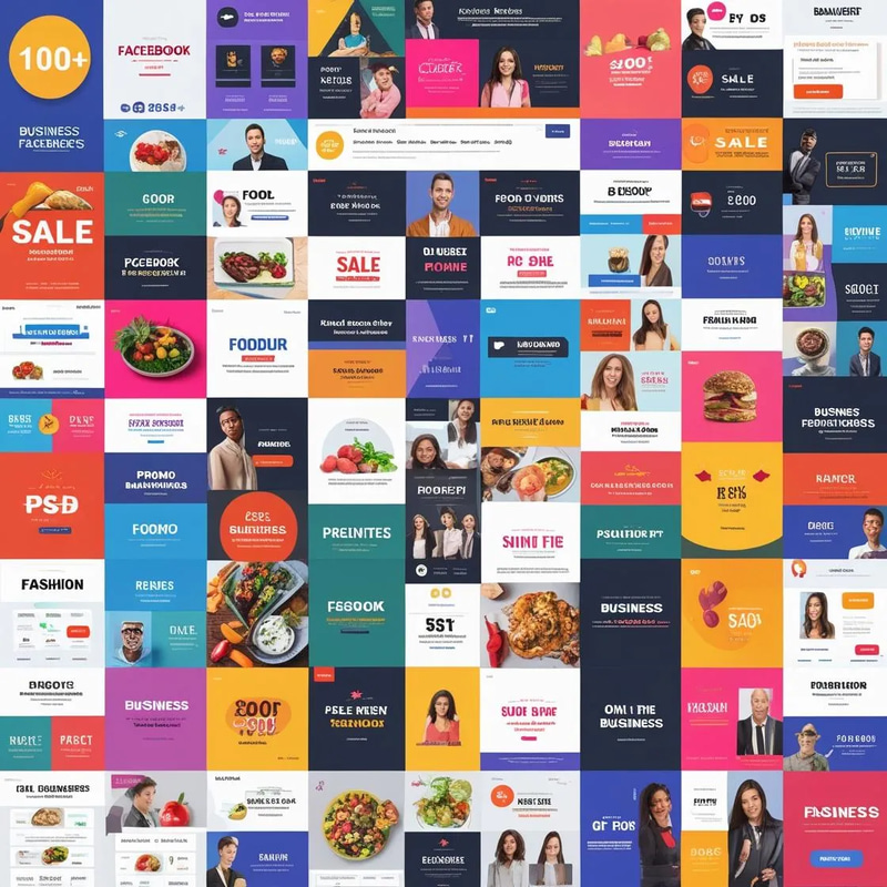 100+ Multipurpose Facebook Promo Banners Bundle - PSD - Versatile BlueWave Ad Templates for Engaging Social Campaigns and Brand Growth