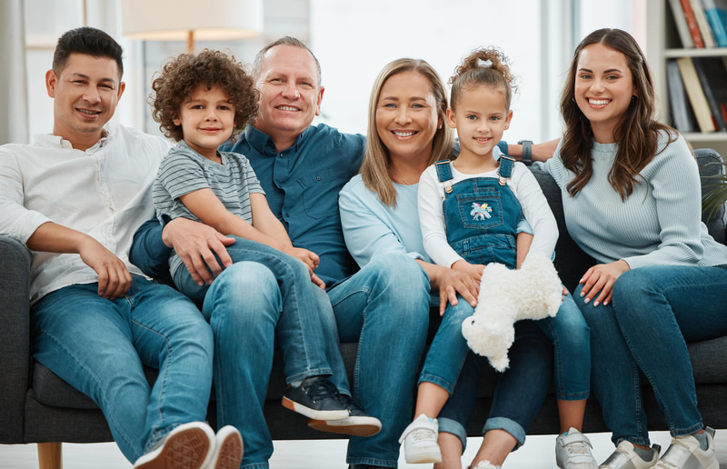 19 Multigenerational Family Story Set - Heartfelt Lifestyle Stock Photos for Warm, Authentic Family Narratives