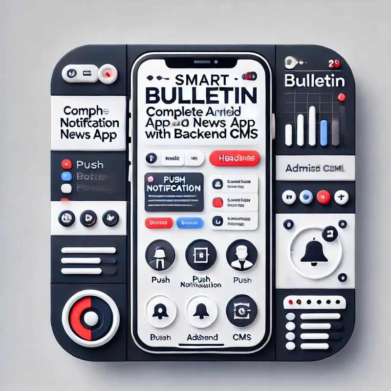 Smart Bulletin Complete Android News App - Modern PHP CMS & Push Notifications for Publishers and Developers
