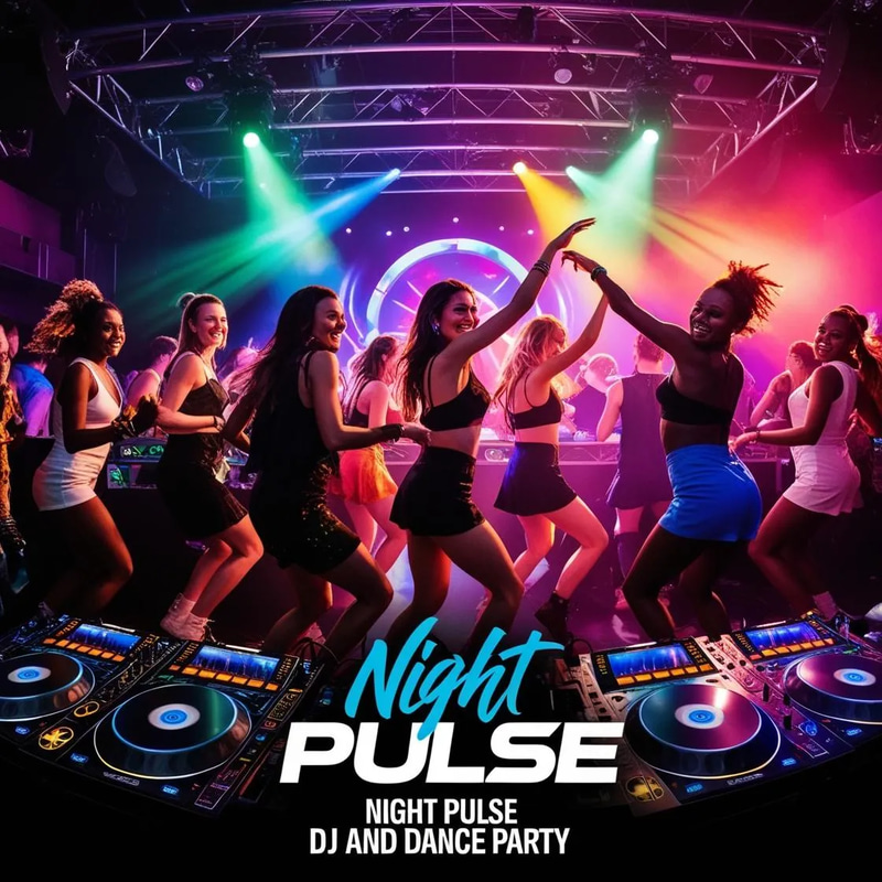 DJ Party Celebration - Dynamic Stock Video for Holiday Events and Festive Occasions