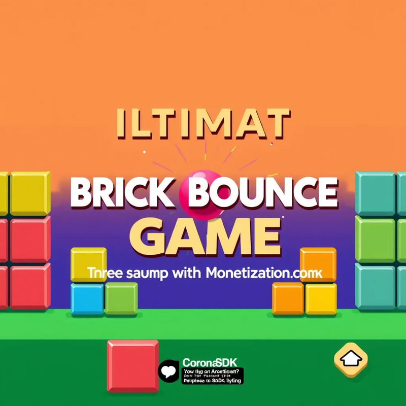 Ultimate Brick Bounce Game - Corona SDK Source Code with Monetization Features for Game Developers