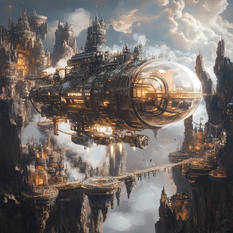 Steampunk Time Traveler with Gears and Chronometers Illustration - Intricate Sci-Fi Art for Futuristic Storytelling and Creative Projects