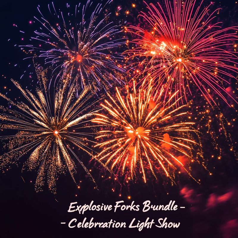 Explosive Fireworks Bundle - Celebration Light Show - Dynamic Motion Graphics Overlays for Festive Video Enhancements and Creative Projects