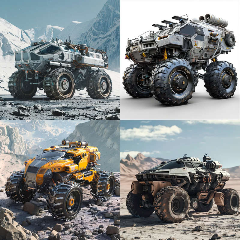 TerrainBreaker Off-Road Explorer Concept - Visionary Vehicle & Prop Design for Immersive Concept Art Projects