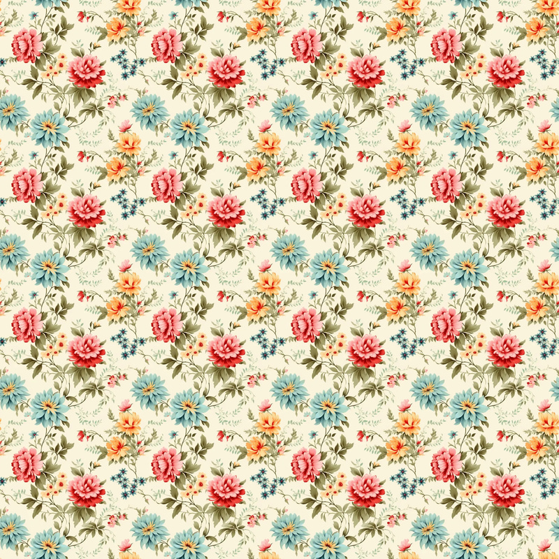 Hand-Stitched Flower Patterns - Delicate Floral Embroidery Designs for Creative Printables and Pattern Projects