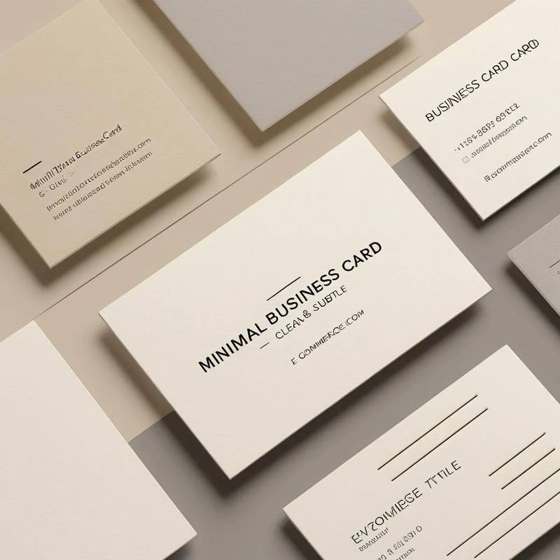 Minimal Business Card - Clean & Subtle - Professional Business Card Templates for Modern Branding and Networking Success