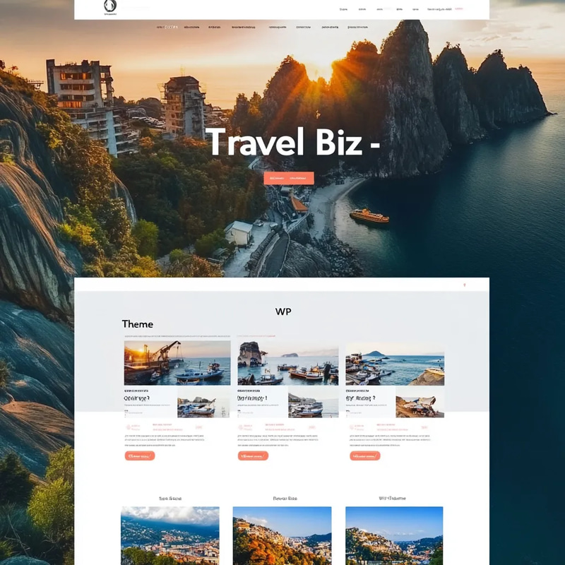 Travel Biz WP Theme - Modern WordPress Theme for Travel Agencies and Adventure Bloggers