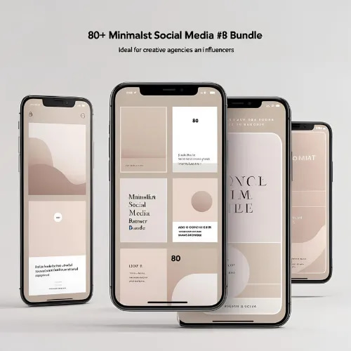 80+ Minimalist Social Media Banner Bundle - Clean and Modern Templates for Professional Marketing Campaigns