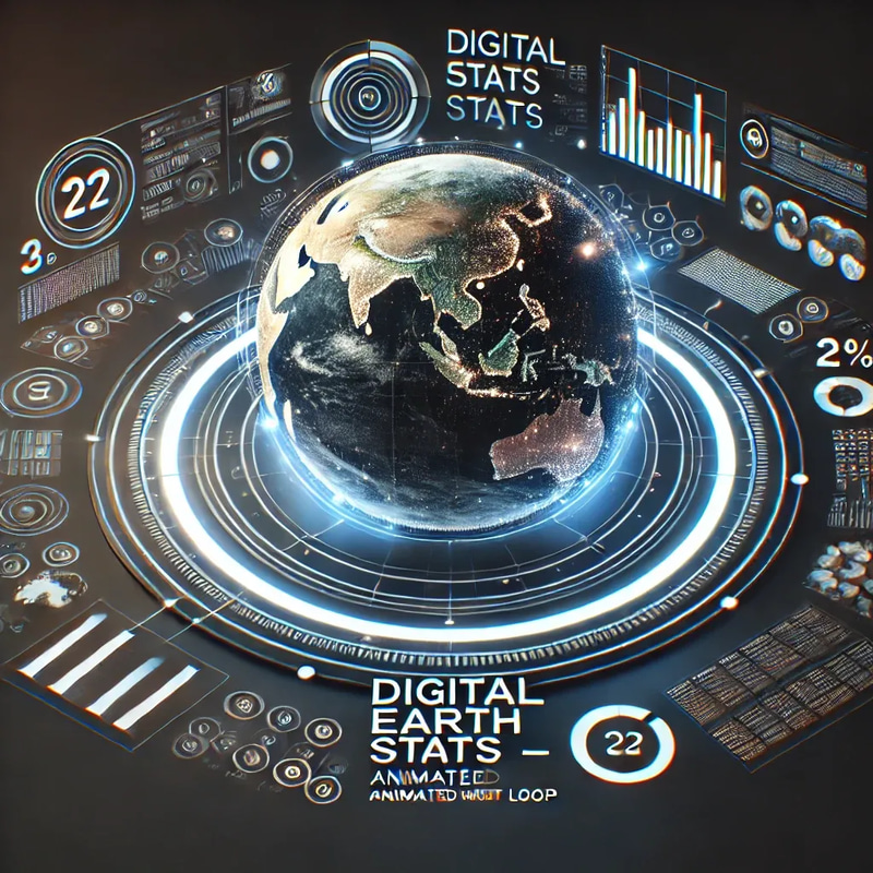 Digital Earth Infographic - AI-Powered Motion Graphics for Dynamic Data Visualization and Engaging Presentations
