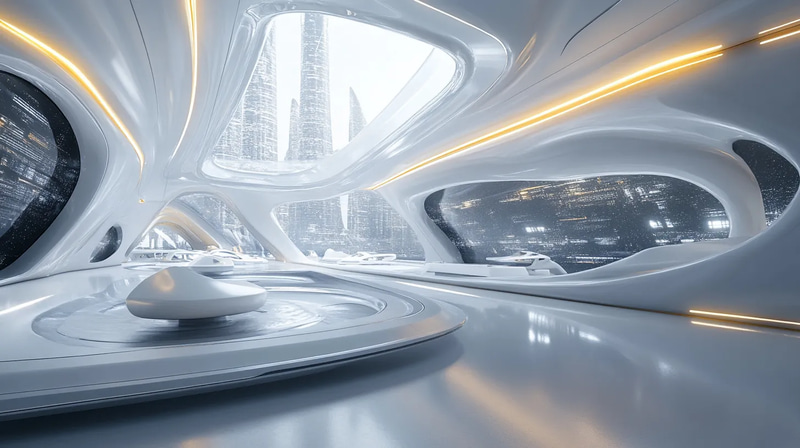 Celestial Gate Arcane Spaceport Nexus - Fantasy Environment Art for Immersive Worldbuilding and Game Design