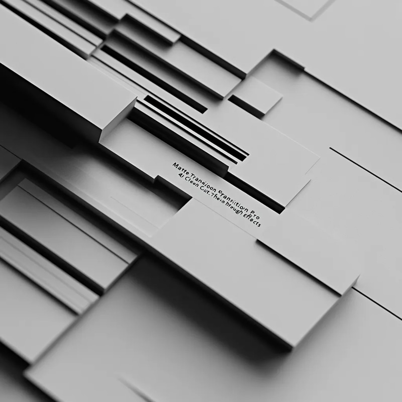 Matte Transition Pro - 40 Clean Cut-Through Effects - Professional Motion Graphics Transitions for Video Editors and Creators