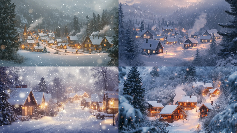 Hearthfrost Snowbound Village - Immersive Digital Seasonal Environment Art for Creators and Storytellers