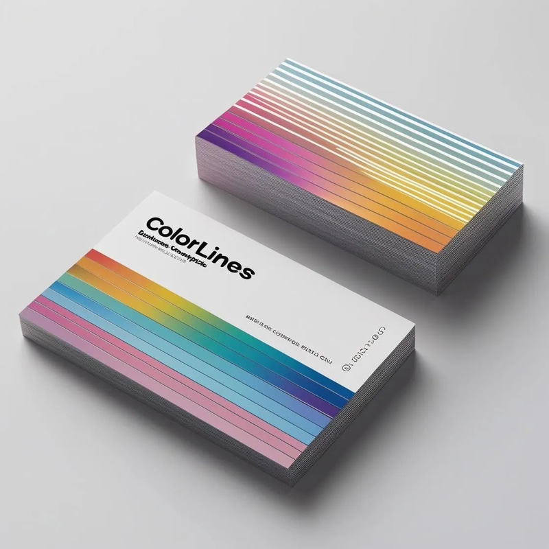 ColorLines Business Card Template - Modern Colorful Design for Professional Branding and Easy Customization