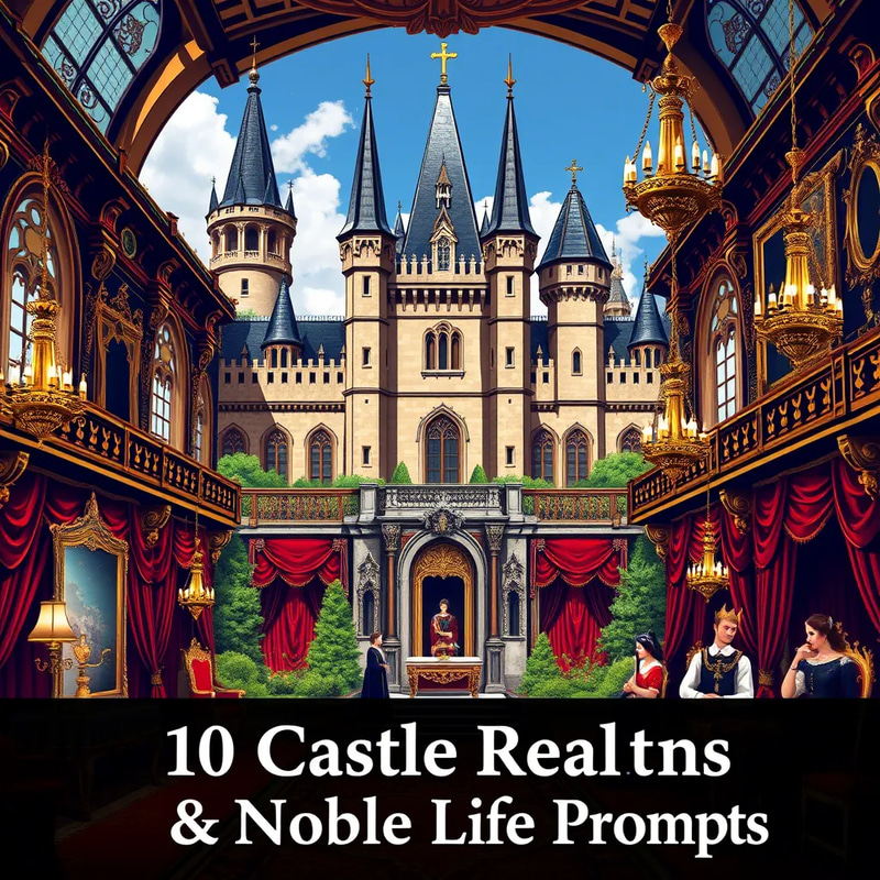 10 Castle Realms & Noble Life Prompts - Immersive AI Video Prompts for Fantasy Creators and Storytellers