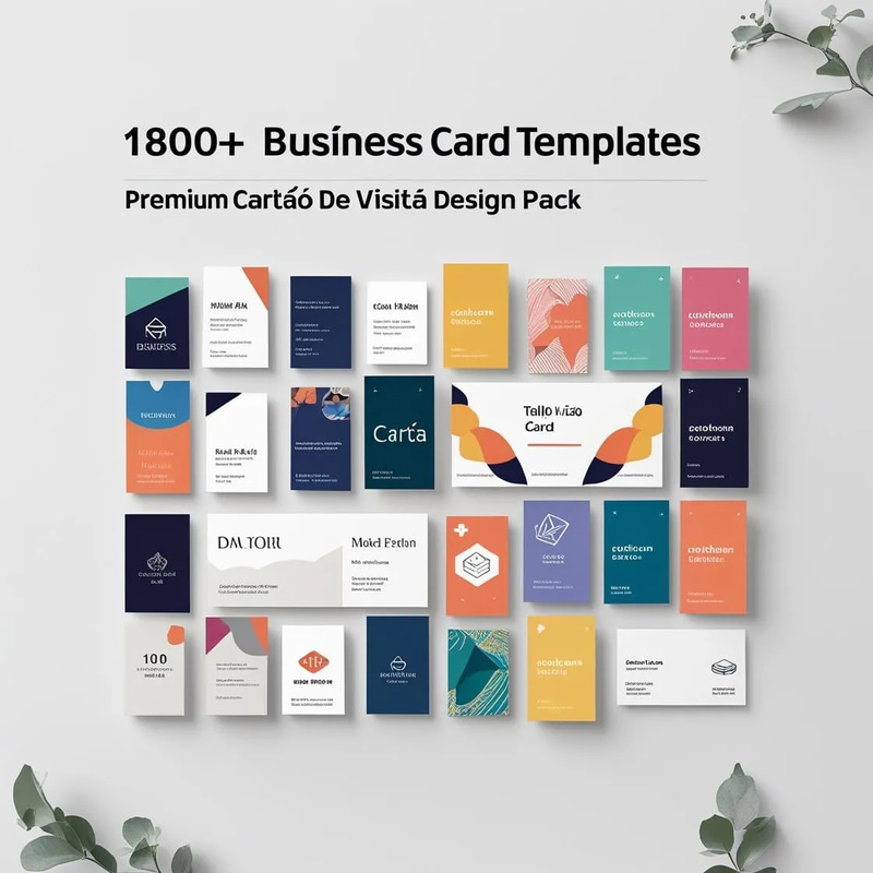 1800+ Business Card Templates Premium Cartão de Visita Design Pack - Versatile Corporate & Creative Identity Solutions for Professionals & Agencies