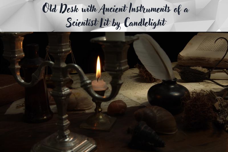 Old Desk with Science Instruments - Cinematic Educational Stock Video for Science & Medical Projects