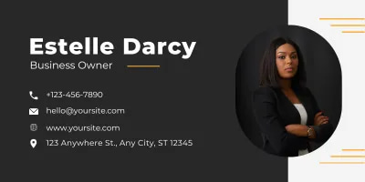 Modern Owner Email Signature Layout - Sleek Business Email Signature Template for Professional Branding and Clear Communication