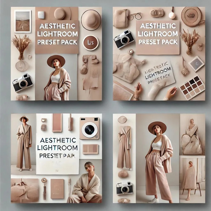 Aesthetic Lightroom Preset Pack - Cinematic Photo Enhancements for Creators & Editors