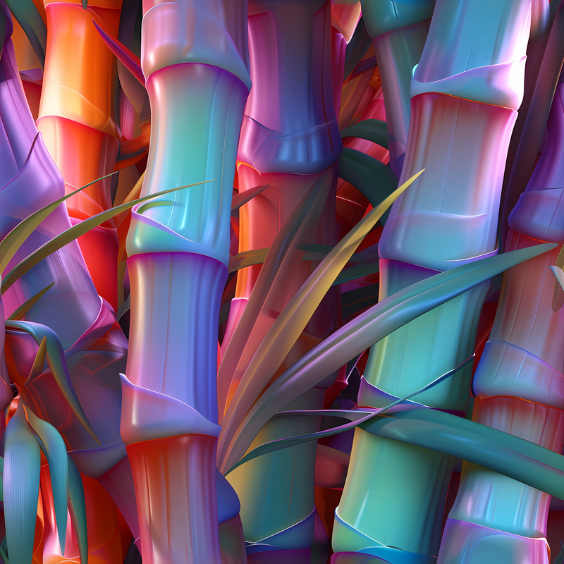 100 Abstract Vision 3D Patterns - Geometric Abstract Designs for Creative Projects and Digital Branding