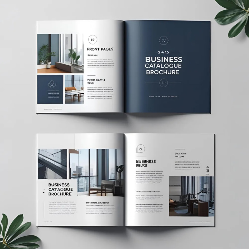 Business Catalogue Brochure - 16-Page Clean Design - Modern Corporate Marketing Template for Professional Promotions