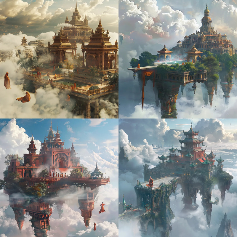 Zephyr Sanctum Skybound Temple Concept - Captivating Environment Concept Art for Creative Studios and Storytelling